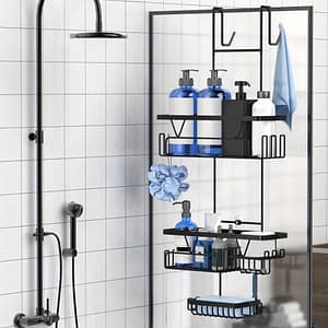 A Glass Door Hanger For The Bathroom, A Shower Supplies Organizer, Used For Hanging Towels, Bath Balls, Shower Razors, Shower , Bathroom Shower Supplies Storage Bath Shop Online at Dubai Trades