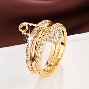 A Minimalist Ring For Women That Features A Detachable Design With Zirconia Inlays. Clothing, Shoes & Jewelry Shop Online at Dubai Trades