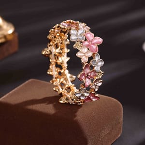 A New Handmade Painted Flower Alloy Bracelet, A Stylish And Creative Multi-colored Bracelet For Women. Bracelets Shop Online at Dubai Trades