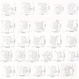 A Set Of 26 English Letters With Flower Patterns, Golden Cutting Dies Used For Making Greeting Card Decorations, Diy Scrapbook Albums, And Cards. Arts, Crafts & Sewing Shop Online at Dubai Trades