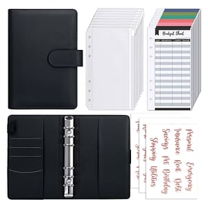 A6 Budget Binder With Cash Envelopes – Organizer, Rose Golden Stickers, Supplies For Adults Calendars, Planners & Personal Organizers Shop Online at Dubai Trades
