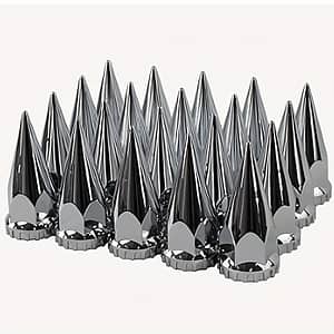 Abs Chrome Plastic Flange Nut Cover 4-3/4 Inch, Suitable For Semi-truck Threaded Flange Nut Cover, 20pcs In A Pack Accessories & Parts Shop Online at Dubai Trades