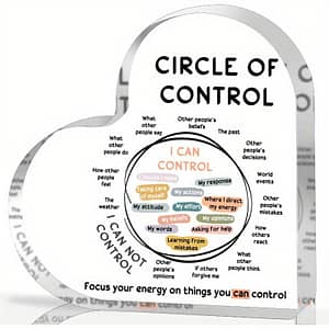 Acrylic Circle Of Control Sign For Mental Health Awareness – School Counselor Office Decor, Essential Counseling Office Decoration Arts & Crafts Supplies Shop Online at Dubai Trades