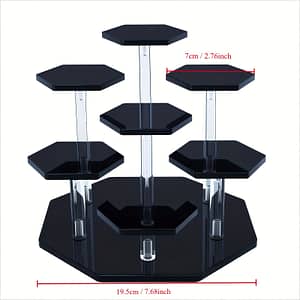 Acrylic Display Stand For Figures, Collectibles, , Jewelry, Action Figures Collection Organizer Holder, Collectibles Stand, Cosmetic Items Risers, 7-tier Display Stands Shop Online at Dubai Trades