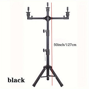 Adjustable 3-way Wig Stand Tripod, Unisex-adult Multifunctional Mannequin Head Holder, Block For Training Doll Head Display Beauty & Personal Care Shop Online at Dubai Trades