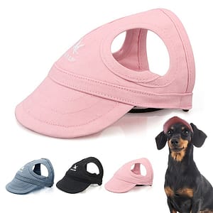 Adjustable Pvc Dog Sun Hat With Elastic Strap – Waterproof Pet Cap For Small, Medium, And Large Breeds – Non-textile Outdoor Visor For Uv Protection Apparel & Accessories Shop Online at Dubai Trades