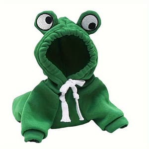Adorable Frog-themed Pet Hoodie – Cozy Knit Sweatshirt For Small To Extra-small Cats, , Transformation, Hoodie Apparel & Accessories Shop Online at Dubai Trades