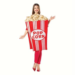 Adult-sized Popcorn Costume – Striped, “popcorn” Print, Polyester, Casual Halloween Vest For Parties & Events Clothing, Shoes & Jewelry Shop Online at Dubai Trades 2
