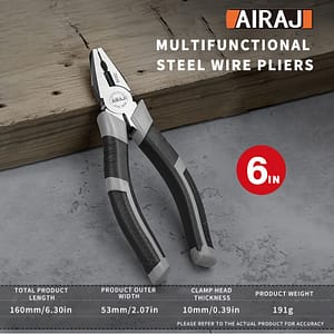 Airaj Multifunctional Alloy Needle-nose Pliers, Heavy-duty Wire Stripping Electrician Pliers With Strong Shear Force And Smooth Incision – Hand Tools Business, Industry & Science Shop Online at Dubai Trades