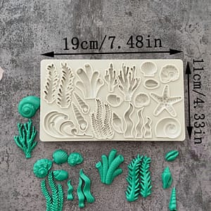 Algae Starfish Modeling Silicone Mold Fondant Mould Cake Decorating Tools Chocolate Gumpaste Molds, , Kitchen Gadget Bakeware Shop Online at Dubai Trades