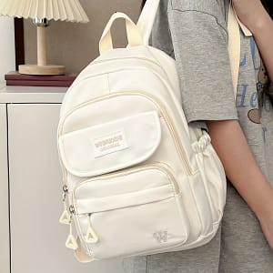 All White Solid Color Backpack For Men Women, Daypacks Commuter Backpack Clothing, Shoes & Jewelry Shop Online at Dubai Trades