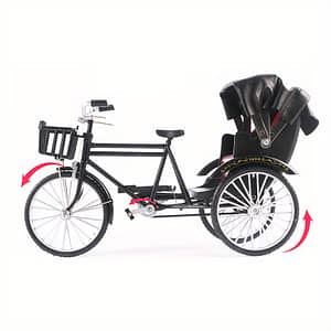 Alloy 1:10 Diy Retro Tricycle Model, Old-fashioned Nostalgic Tricycle Ornaments, Load And Black Tricycle Model Collectible Vehicles Shop Online at Dubai Trades