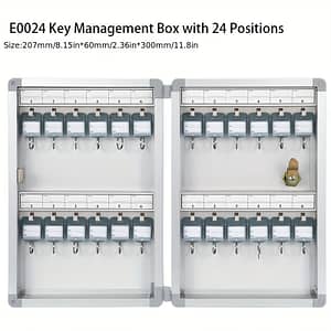 Aluminum Alloy Key Cabinet, Wall Mount Engineered Wood Back, Lockable Security Key Organizer With No Components Forms, Recordkeeping & Money Handling Shop Online at Dubai Trades