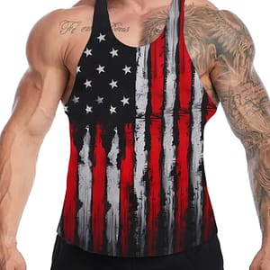 American Flag Print Summer Men’s Quick Dry Moisture-wicking Breathable Tank Tops, Athletic Gym Bodybuilding Sports Sleeveless Shirts, For Running Training, Men’s Clothing Clothing Shop Online at Dubai Trades