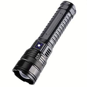Anyice Led Flashlight With Long-range Spotlight – Usb Rechargeable, , Built-in 5400mah Battery & Tail Light For Outdoor Use, Anyice Camping & Hiking Shop Online at Dubai Trades