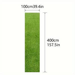 Artificial Grass Rug Outdoor Rectangle Non-slip Mat, Hand Washable Pp Material For Patio, Garden, School, Play Area – 100x400cm Outdoor Décor Shop Online at Dubai Trades 2
