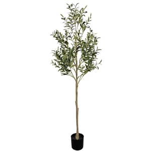 Artificial Plant Artificial Olive Tree 5ft New Tall Faux Silk Plant For Home Office Decor Indoor Fake Potted Tree Plastic Anti-real Tree Pole And Lifelike Fruits Artificial Plants & Flowers Shop Online at Dubai Trades