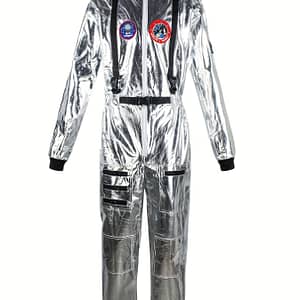 Astronaut Costume For Adults – Space Halloween Outfit With Stand Collar, Machine Washable Polyester Clothing, Shoes & Jewelry Shop Online at Dubai Trades
