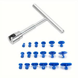 Auto Body Dent Repair Tool Set – Paintless Dent Removal Puller Kit With Blue Handles For Cars, Professional Hand Tools For Easy And Quick Fixes Automotive Shop Online at Dubai Trades