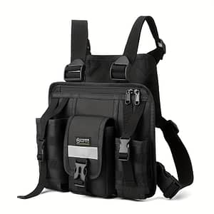 Autumn And Winter Men’s Chest Bag With Multiple Pockets, Trendy Vest Bag With Adjustable Shoulder Straps For Commuting Clothing, Shoes & Jewelry Shop Online at Dubai Trades