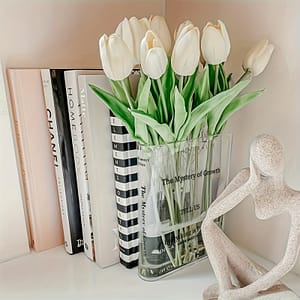 Book Shaped Vase, Acrylic Transparent Book Vase, Cute Vase Book Holder Decoration, Aesthetic Room Decor For Home/bedroom/office (no Flowers) Office & School Supplies Shop Online at Dubai Trades