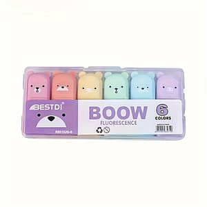 Boom! Cute Bear-shaped Highlighters – School Or Office – 5 Colors Included – Suitable 14 And Up – No Feathers Fine Writing Instruments Shop Online at Dubai Trades