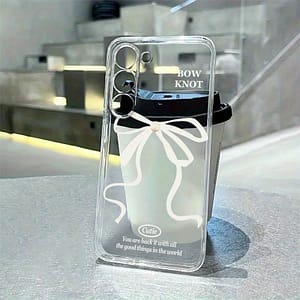 Bow Pattern Mobile Phone Case Suitable Series A54/a53/a52(a52s Universal/a34(5g)/a14(5g)/a13 5g/a12/s10+/s21/s21u/s21+/s22/s22+/s22u/s23/s23+/s23u Transparent Protection Anti-fall Case & Cover Bundles Shop Online at Dubai Trades