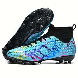 Boy’s High Top Non Slip Football Cleat With Spikes, Professional Comfy Outdoor Breathable Soccer Cleats & Shoes For Training Competition Boys' Shop Online at Dubai Trades