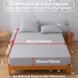 & Breathable Mattress Protector – High Elasticity, Easy-clean Solid Color Fitted Sheet For Bedroom, , Hotel, Dorms (no Pillowcase Or Insert) Bedding Shop Online at Dubai Trades
