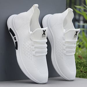 Breathable Slip On Woven Sneakers, Men’s Comfy Soft Sole Running Shoes, For Workout Clothing, Shoes & Jewelry Shop Online at Dubai Trades