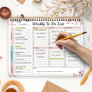 Bubu Student Weekly To-do List Planner – English Academic Schedule Notebook With Daily Work Organizer, Top And Notes Section Calendars, Planners & Personal Organizers Shop Online at Dubai Trades