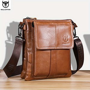 Bullcaptain Men’s Genuine Leather Crossbody Bag, Large Capacity Multifunctional Top Layer Cowhide Shoulder Bag, Fashion Men’s Retro Crossbody Bag Clothing, Shoes & Jewelry Shop Online at Dubai Trades