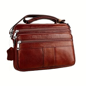 Business Briefcase, -functional Crossbody Handbag For Commuting & Business Trips, Top Cowhide Messenger Bag Clothing, Shoes & Jewelry Shop Online at Dubai Trades