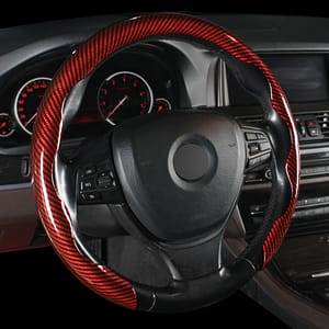 Carbon Fiber Steering Wheel Cover – No , Pu Leather, Design For Enhanced Grip And Style Automotive Shop Online at Dubai Trades