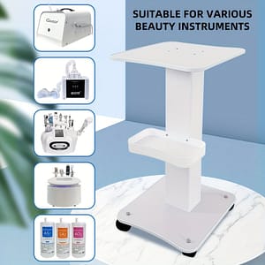Carts For Beauty Equipment In Maritime Transport, Suitable For And Salons, Featuring A Base With Swivel Wheels And A Metal Support For Storage, Standing Shelf Home & Kitchen Shop Online at Dubai Trades