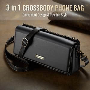 Caseme New Fashionable Ladies’ Messenger Bag, Rfid Shielded Fork Wallet- Removable Wrist Strap Shoulder Strap Zipper Pocket Lining Solid Color Ladies’ Clutch Messenger Bag Cases, Holsters & Clips Shop Online at Dubai Trades