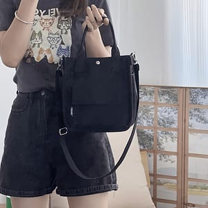 Casual Women’-shoulder Bag, Thick Nylon Lunch Bag, Korean Style, Multi-pocket, 3d Tote Bag, For , Hand-held Or Crossbody Bag, Simple And Versatile Shoulder Bag. Clothing, Shoes & Jewelry Shop Online at Dubai Trades
