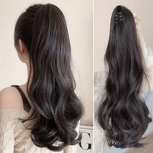 Claw Ponytail Long Curly Wavy Ponytail Extensions Synthetic Clip In Hair Extensions Elegant For Daily Accessories Halloween Christmas Beauty & Personal Care Shop Online at Dubai Trades