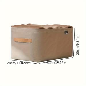 Clothes Storage Basket Foldable Steel Ring Storage Box Household Wardrobe Drawer Dustproof Non-woven Pants Storage Box Clothing, Shoes & Jewelry Shop Online at Dubai Trades