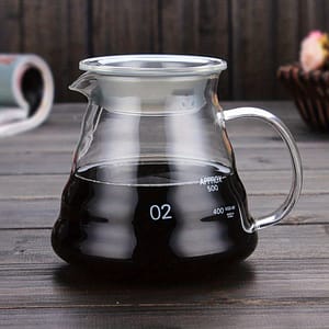 Coffee Carafe, 350/600ml Coffee Clear Glass Kettle Pot With Lids, Pour Over Coffee Espresso Maker Accessories Coffee Servers Shop Online at Dubai Trades