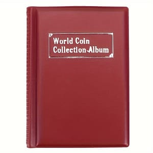 Collection Album, 120g Artificial Pu Leather, Rectangle Plastic Coin Holder With Pvc Film, Minimalist Style, Multi-kinetic Coin Storage Case Accessories Shop Online at Dubai Trades