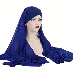 Color Chiffon Hijab With Undercap Thin Breathable Forehead Bandana Women’s Sunscreen Clothing, Shoes & Jewelry Shop Online at Dubai Trades
