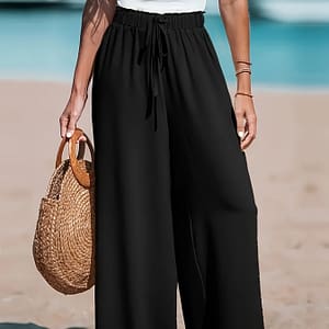 Comfortable And Breathable High-waisted Loose Wide-leg Pants For Women’s Casual Fashion. Clothing Shop Online at Dubai Trades