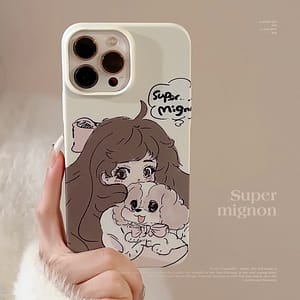 Comic Girl Hard Shell Fall-proof Phone Case Tpu Silicone For 14/13/12/11 Pro Max/xr/xs/7/8 Plus/se Case & Cover Bundles Shop Online at Dubai Trades
