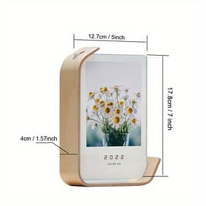 Contemporary Wooden Photo Frame With Acrylic Display, Vertical Rectangle, Ideal For Wedding Party Picture Decor, & Calendar Diy Frame, Wedding Decorations Home & Kitchen Shop Online at Dubai Trades