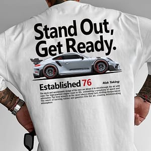 & Cool Racing Car Men’s Fashion Short Sleeved T-shirt Spring And Summer Tops Comfortable Round Neck T-shirt Clothing Shop Online at Dubai Trades