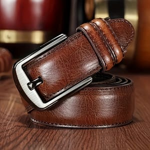 Cowhide Belt, Pin Buckle Belt, Middle-aged Belt, For Gifts Accessories Shop Online at Dubai Trades