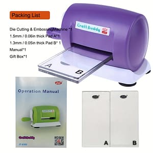 Craft Buddy Manual Die Cut & Embossing Machine – 3.35″ A7 Wide Opening, Diy Scrapbooking & Card Making Tool, Metal Construction, No Battery Needed, Available In 6 Colors Arts, Crafts & Sewing Shop Online at Dubai Trades