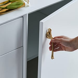 Creative Brass Handle Thinker Modern Minimalist Wardrobe Door Cabinet Drawer Luxury Golden Cabinet Long Handle Cabinet Hardware Shop Online at Dubai Trades