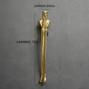 Creative Solid Brass Thinker Shape Long Handle Wardrobe Kitchen Dresser Cabinet Door Drawer Handles And Pulls Furniture Hardware Cabinet Hardware Shop Online at Dubai Trades